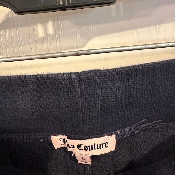 Juicy Couture Y2K Navy Blue VELOUR Leisure Pants. Size large - Picture 3 of 5